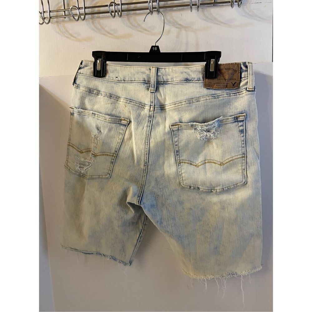 AE American Eagle 360 Extreme denim jeans shorts distress size 32 rn#54685‎